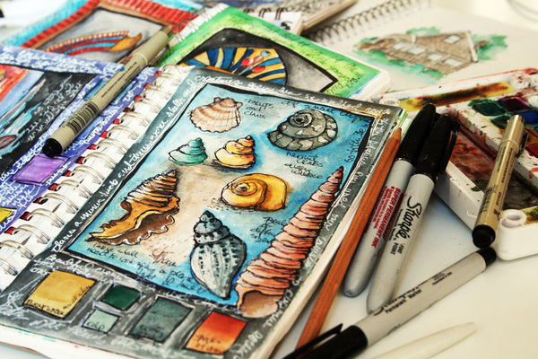 bundle of 4 classes: Art Journal Bliss, Lovely Landscapes, Sketchbook –  Alisa Burke