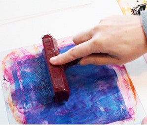 alisaburke: creating with janna- beginner gelli plate printing