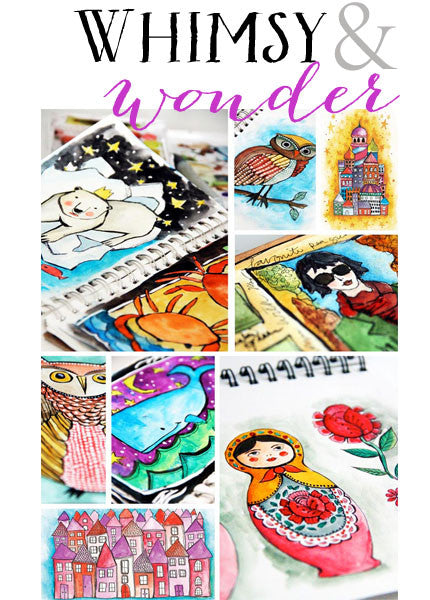 bundle of 4 classes: Art Journal Bliss, Lovely Landscapes, Sketchbook –  Alisa Burke