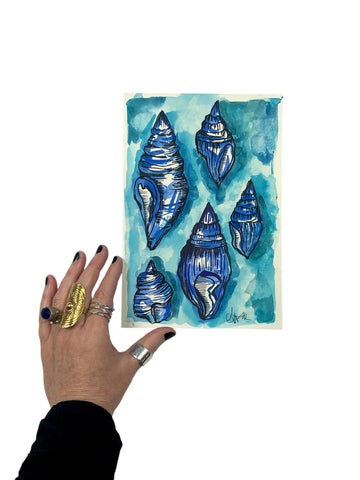 watercolor shells original