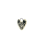 black and white ceramic charm