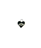 small heart eye ceramic charm