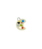 paint palette ceramic charm