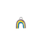 purple rainbow ceramic charm