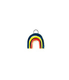 blue rainbow ceramic charm