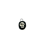 skull ceramic charm