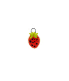 strawberry ceramic charm