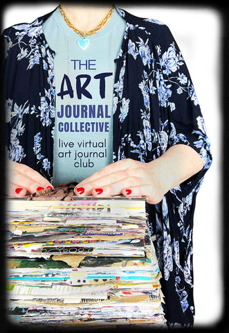 NEW! the art journal collective one year of creative LIVE VIRTUAL MEETUPS