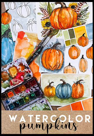 NEW! watercolor pumpkins INSTANT ACCESS ON SEPT 12th!