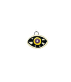 orange eye ceramic charm